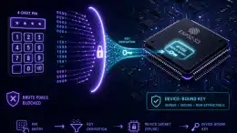 Your 4-Digit PIN Is Fine: Device-Bound Keys on ESP32-S3