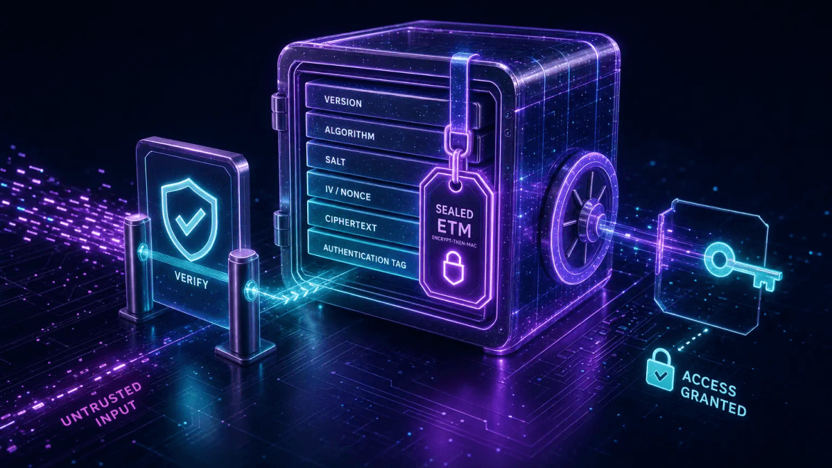 Cover image for A Vault File That Fails Closed: Encrypt-then-MAC on an MCU