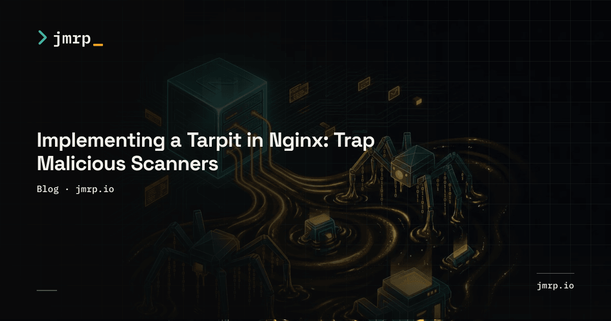 Implementing a Tarpit in Nginx: Trap Malicious Scanners